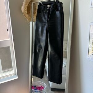 Aritzia Faux Leather Pants